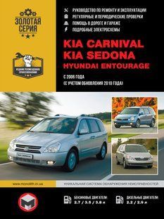 Книжка Kia Carnival Sedona Підручник з Мануал Пособії По Ремонту Експлуатації схеми з 2006 і з 10 бд 6461 фото