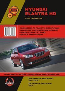 Книга Hyundai Elantra HD Підручник Інструкція Підручник Мануал Пособі По Ремонту Експлуатації схеми з 06 5552 фото