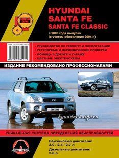 Книга Hyundai Santa Fe Підручник Інструкція Підручник Мануал Пособі По Ремонту Експлуатації схеми з 00 бд 6506ц фото