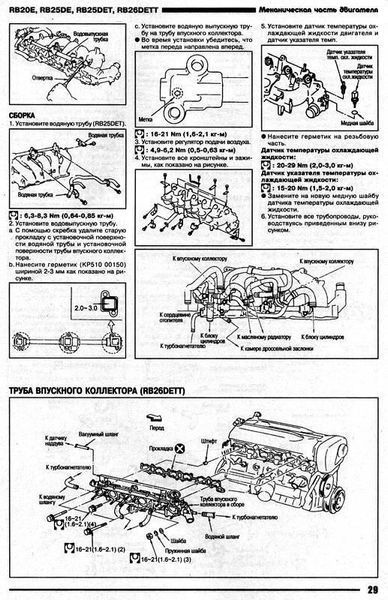 Nissan двигатели RB20E, RB25DE, RB25DET, RB26DETT (Стоит на Skyline, Stagea, Crew, Laurel, Leopard) 3381 фото