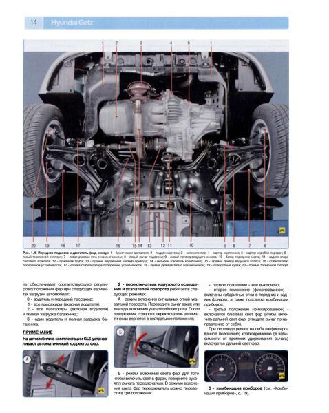 Книга Hyundai Getz Руководство Инструкция Справочник Мануал Пособие по Ремонту Эксплуатации ТО Схемы с02 и с05 9489 фото