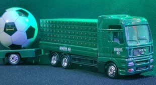 Колекционная игрушечная модель грузового автомобиля машины 1:87 мод0632 фото