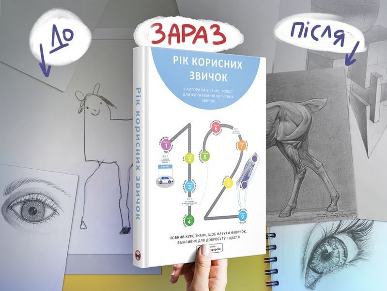 Рік корисних звичок Повний курс знань щоб набути звичок важливих для добробуту і щастя Збірник самарі + аудіо !!! фото