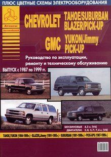 Chevrolet Tahoe & GMC Yukon Посібник з ремонту й експлуатації + електросхеми 87-99 Бензинові двигуни 3276 фото