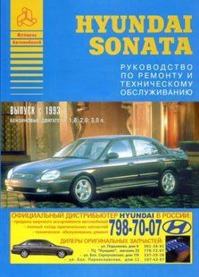 Книга Hyundai Sanata Підручник Інструкція Підручник Мануал Пособі По Ремонту Експлуатації схеми з 1993 9194 фото