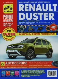 Renault Duster Полностью ная книга. Ремонт и экспл. в фото + схемы с 2011 (+рестайлинг 2015) Третий Рим 6933 фото